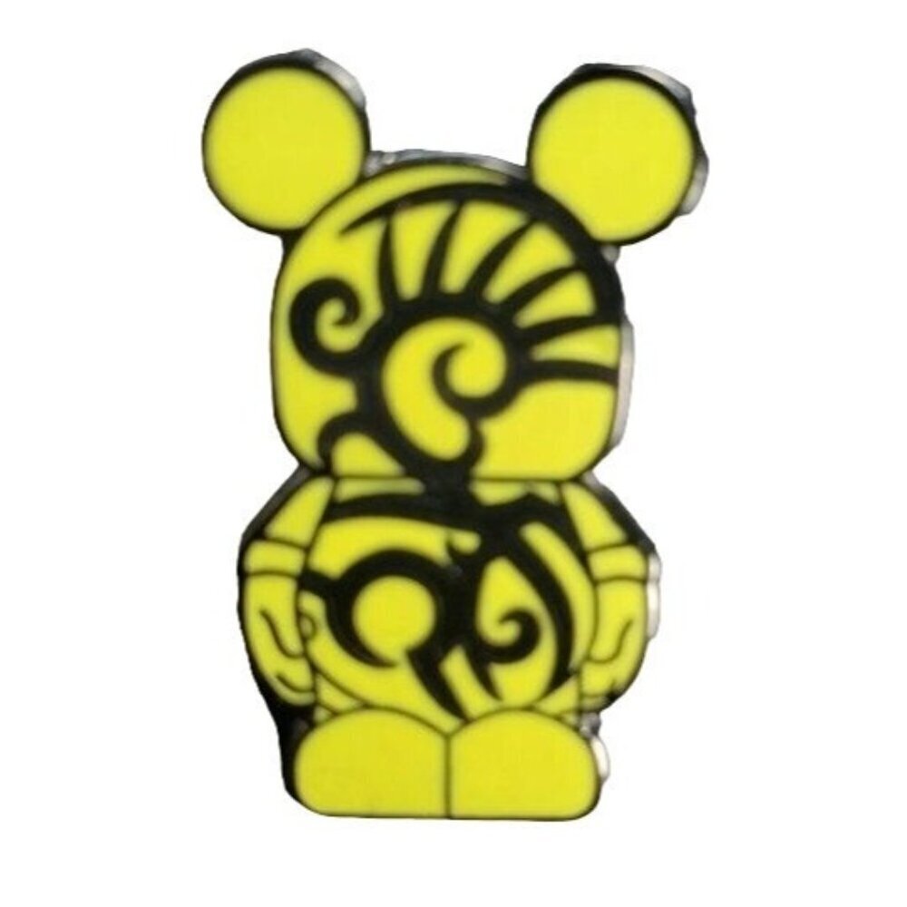 Disney Mickey Mouse Trading Pin Tribal Swirl Vinylmation Lapel Pin Jewelry Pin
